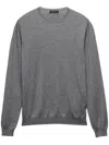 Prada Men's Cashmere And Silk Crewneck Sweater In Schiefergrau