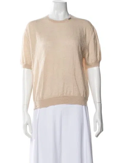 Pre-owned Prada Crew Neck Sweater In Neutrals