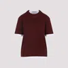 Prada Amaranth T-shirt In Cotton Jersey In Red