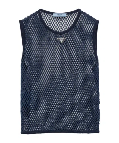 PRADA COTTON MESH TOP