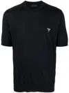 Prada Logo-print Short-sleeve T-shirt In Blue