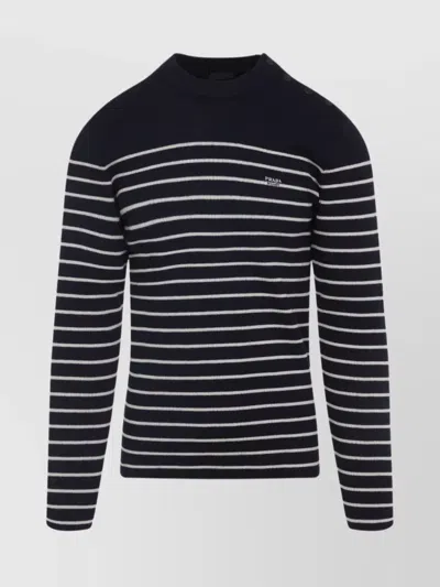 PRADA CREW NECK WOOL KNIT SWEATER