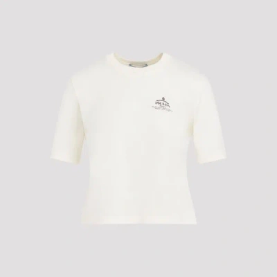 Prada Crewneck Pullover S In White