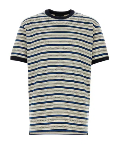 PRADA PRADA CREWNECK STRIPED T-SHIRT