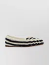 Prada Crochet Design Flat Sole Loafers
