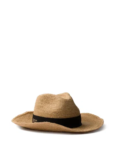 Prada Crochet Hat In Pink