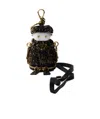 Prada Lily Sweater Robot Bag Charm In Black