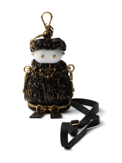PRADA CROCHET-KNIT BAG CHARM
