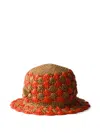 Prada Crochet-knit Bucket Hat