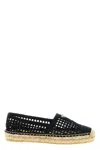Prada Black Slip On Espadrilles In Black