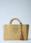 Prada Crochet Large Handbag In Pattern