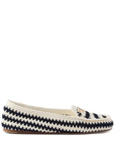 PRADA CROCHET LOAFERS