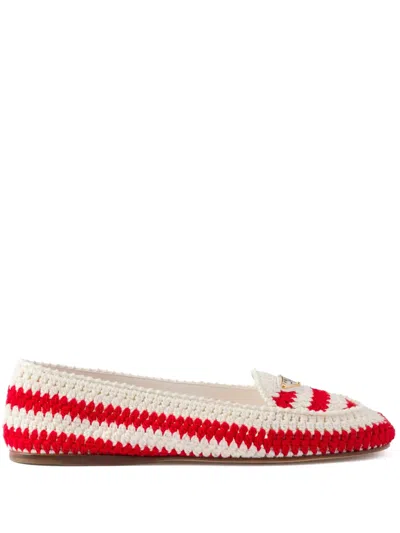 PRADA CROCHET LOAFERS