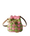 Prada Crochet Mini Pouch In Pink