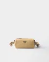 Prada Crochet Shoulder Bag In Natur