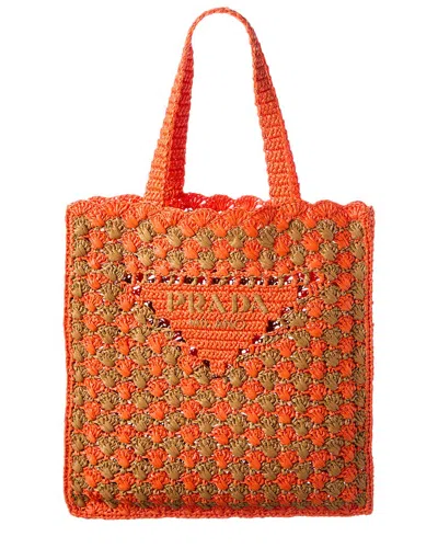 PRADA PRADA CROCHET TOTE