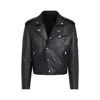 Prada Leather Biker Jacket In Black