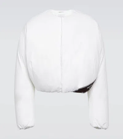 Prada Medium-weight Cotton Down Jacket In White