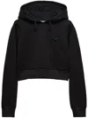 Prada Kurzer Kapuzenpullover In Black