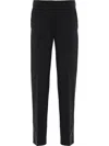 Prada Straight Wool Trousers In Black