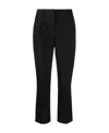 Prada Cropped Tailored Trousers In Black
