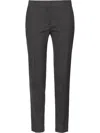 Prada Cropped Tailored Trousers In Grey