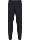 Prada Mens Black Slim-fit Straight-leg Woven Trousers In Black