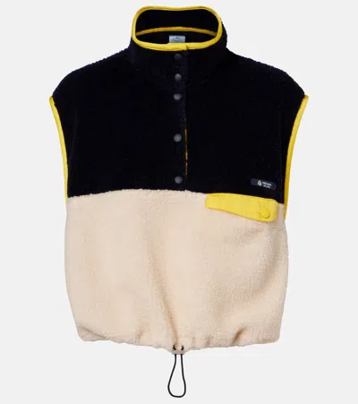 Prada Cropped Teddy Vest In Multi