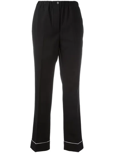 Prada Cropped Trousers In Black