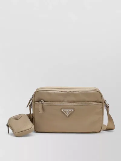 Prada Cross Body Bag Adjustable Strap Detachable Pouch