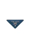 Prada Cross-pattern Belt Buckle In Pilot Blue