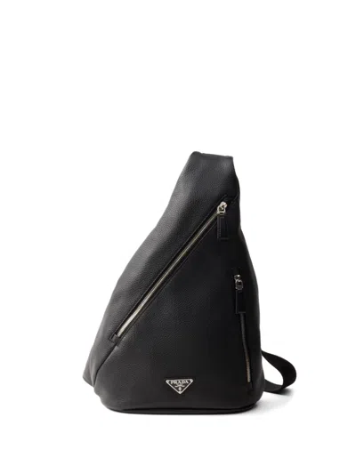 Prada Cross Shoulder Bag In Black