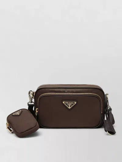Prada Crossbody Bag Adjustable Strap Detachable Pouch