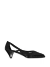 Prada Crossover-strap Pointed-toe Heeled Pumps In Black