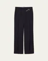 Prada Old-wash Gabardine Pants In F0008 Bleu