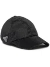 Prada Duchesse Baseball Cap With Crystals In Black