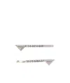 Prada Embellished Brass Hair Clip In Gray