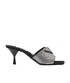 Prada Crystal Embellished Open-toe Pumps