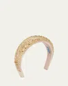 Prada Headband Crystal In Platino