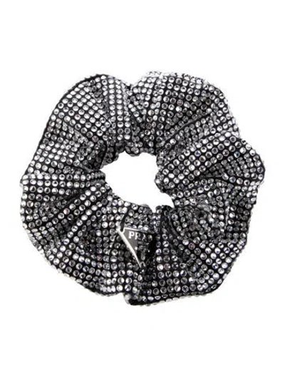 Pre-owned Prada Crystal Hair Tie In Black
