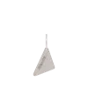 Prada Crystal Logo Symbole Left Earring In Crystal