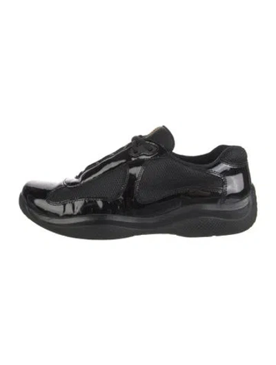 Pre-owned Prada Cup Athletic Sneakers In Black