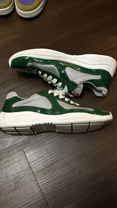 Pre-owned Prada Cup Shoes In Green