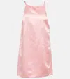 Prada Cupro-blend Minidress In Begonia