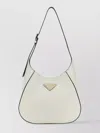 Prada White Leather Shoulder Bag In White