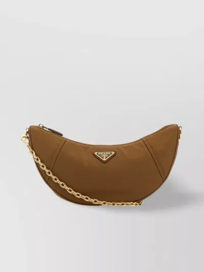 Prada Curved Shape Chain Strap Shoulder Bag