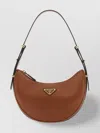 Prada Curved Shape Gold-tone Hardware Smooth Finish