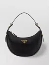 Prada Curved Shape Top Handle Gold-tone Hardware Handbag