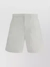 Prada Custom Fit Cotton Shorts With Back Pockets