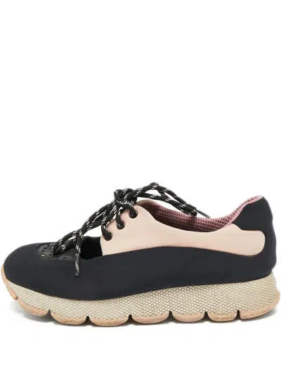 Pre-owned Prada Cut Out-detail Sneakers